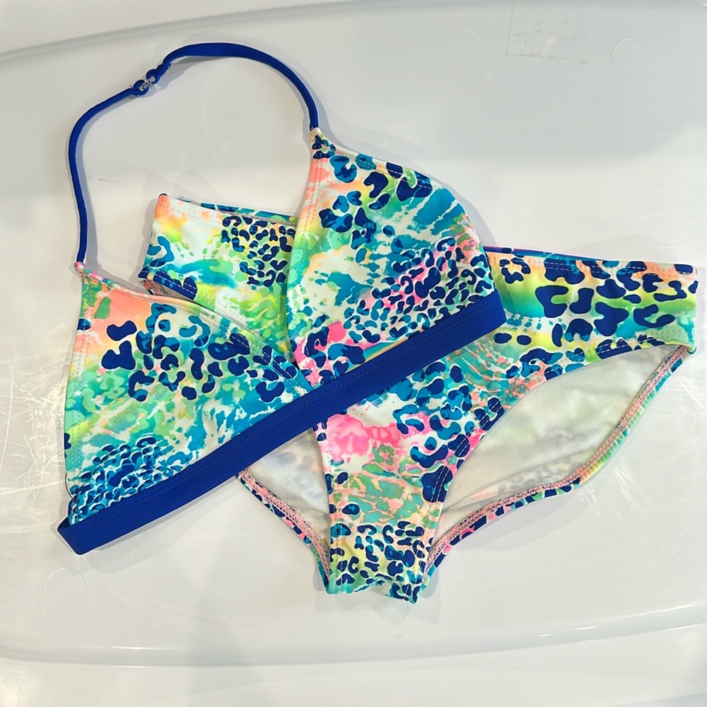 New OP Girls 2-Pc Bikini Swimwear Size L 10/12